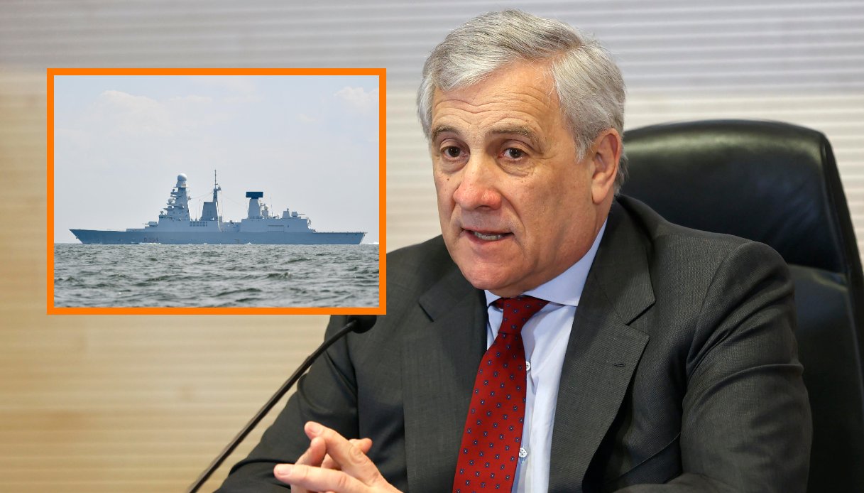 Nave Caio Duilio Nel Mar Rosso Abbatte Un Drone Tajani C Stato Un