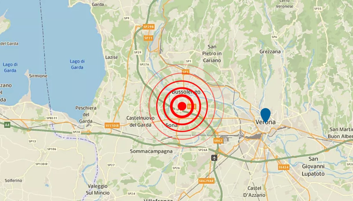 Terremoto In Veneto Trema La Provincia Di Verona Poco Prima Di