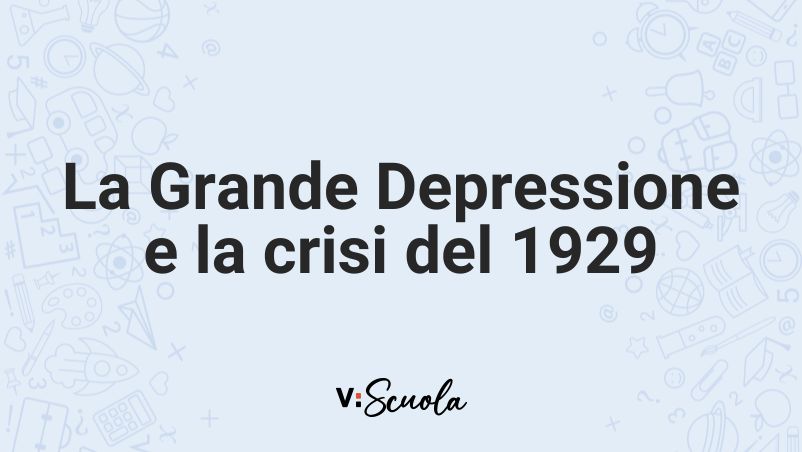 La Grande Depressione E La Crisi Del