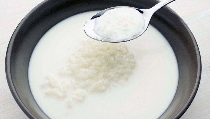 Minestra di riso e latte