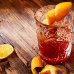 Old fashioned cocktail