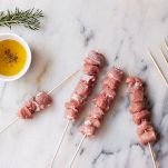 Arrosticini di pecora e di castrato