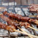 Arrosticini di pecora e di castrato