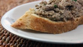 Crostini con baguette alle verdure