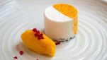 Dolce al lime con sorbetto di mango