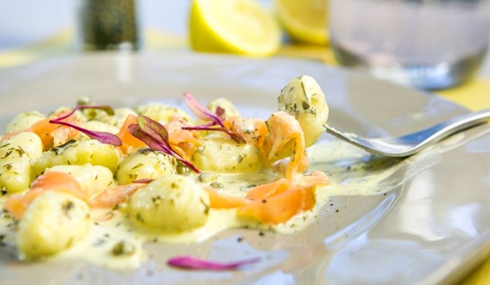 Gnocchi nordici con salsa al salmone