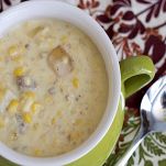 Minestra di mais e patate