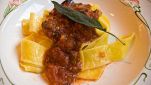 Pappardelle al brandy