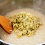 Risotto con carciofi e scampi