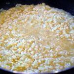 Risotto verde con i gamberetti