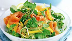 Salmone affumicato e mele