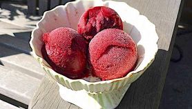 Sorbetto amarena cherry brandy