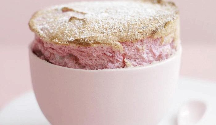 Soufflè rabarbaro e mele