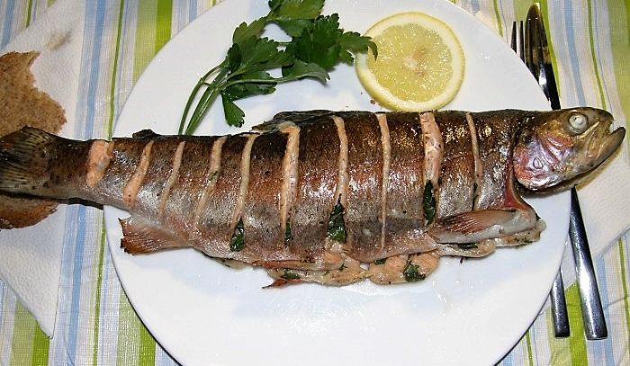 Trota salmonata al Marsala