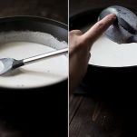 Zabaione caldo al limoncello con insalata di fragole