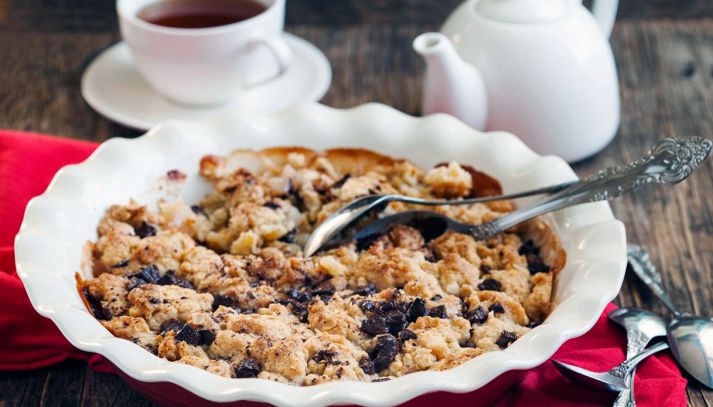 Crumble pere e cioccolato