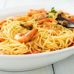 Spaghetti cozze gamberi