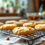 Biscotti dorati su gratella