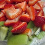 Bresaola con fantasia di frutta