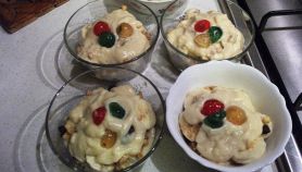 Crema con frutta candita