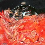 Frittata di cipolle e pomodori