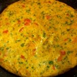Frittata di cipolle e pomodori
