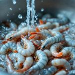Pulizia dei gamberetti
