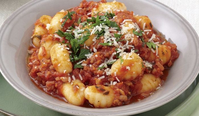 Gnocchetti sardi al sugo di maiale