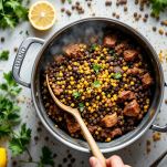 Carne e lenticchie