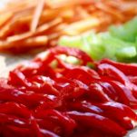 Insalata di gamberetti e peperoni