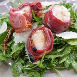 Involtini di capesante e prosciutto