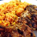 Jollof rice with chicken