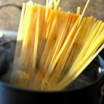 Linguine con funghi e brandy