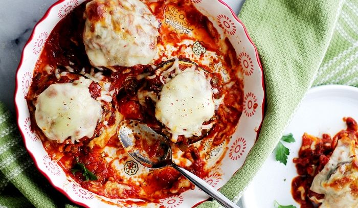 Melanzane imbottite al forno