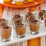 Mousse al cioccolato e nocciole