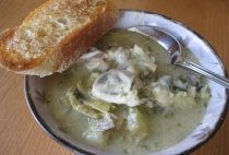 Oysters soup