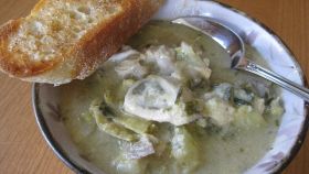 Oysters soup