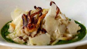 Pecorino arrosto all'aglio e prezzemolo