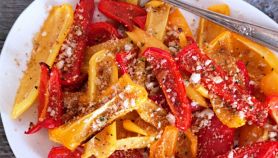 Peperoni con mollica in padella