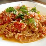 Perciatelli con pomodoro e ricotta