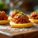 La preparazione delle polpette