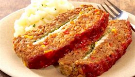 Polpettone di carne trita ripieno al forno