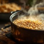 Grano cotto e in riposo