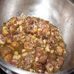 Risotto con castagne e rosmarino