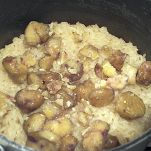 Risotto con castagne e rosmarino