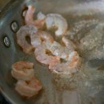 Spaghetti caviale e gamberetti