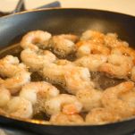 Spaghetti caviale e gamberetti