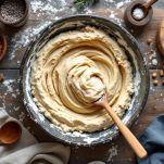 Composto omogeneo pronto per lievitare.