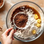 cacao nella torta nera