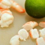 Bignè con gamberetti